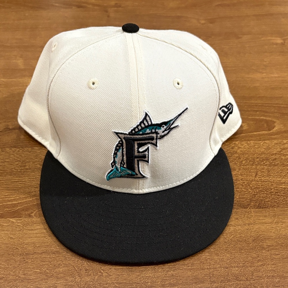 New Era Florida Marlins Fitted Hat 7 1/2